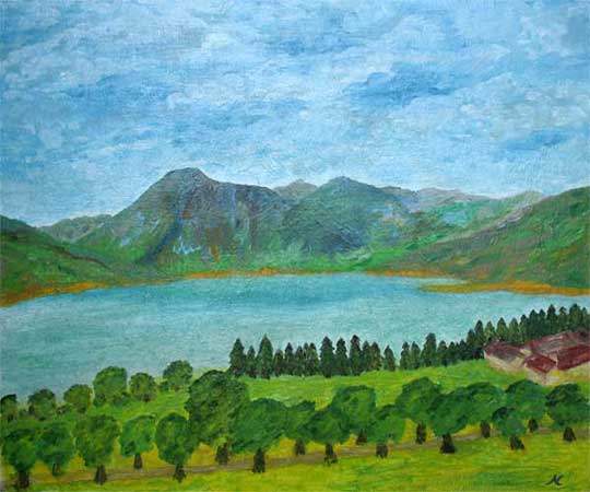 Karl Nieder - Blick auf den Tegernsee